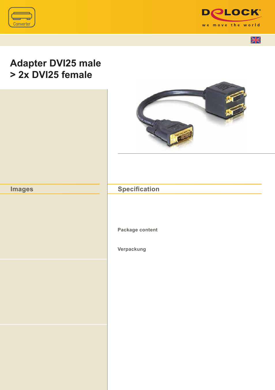 DeLOCK 65051 User Manual | 1 page