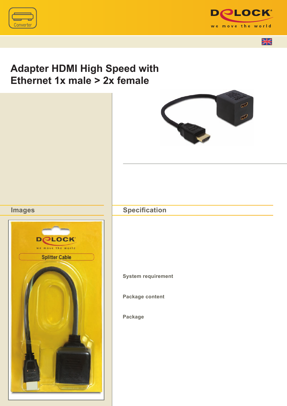 DeLOCK 65226 User Manual | 1 page