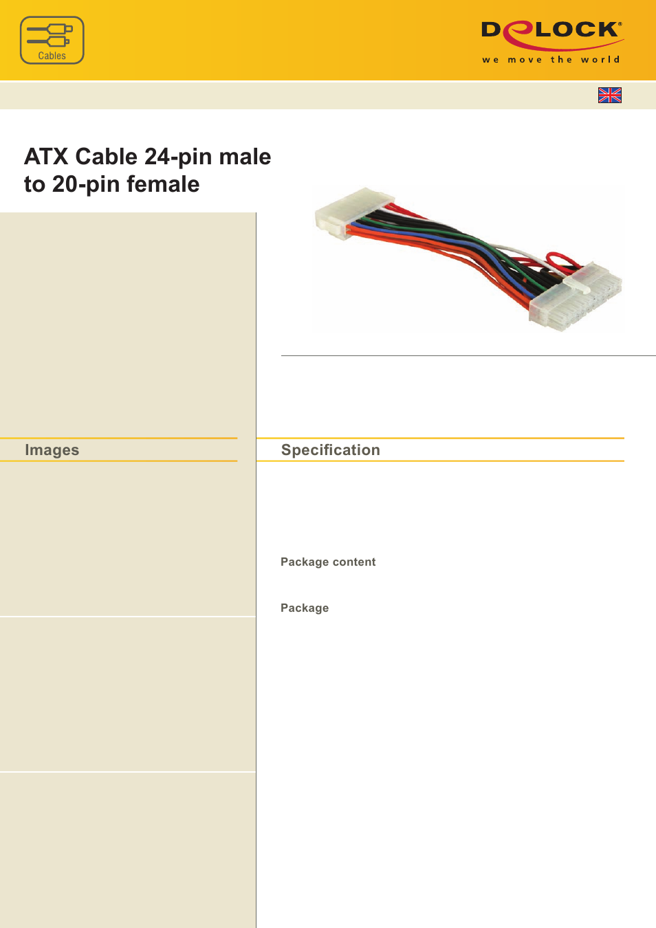 DeLOCK 65603 User Manual | 1 page