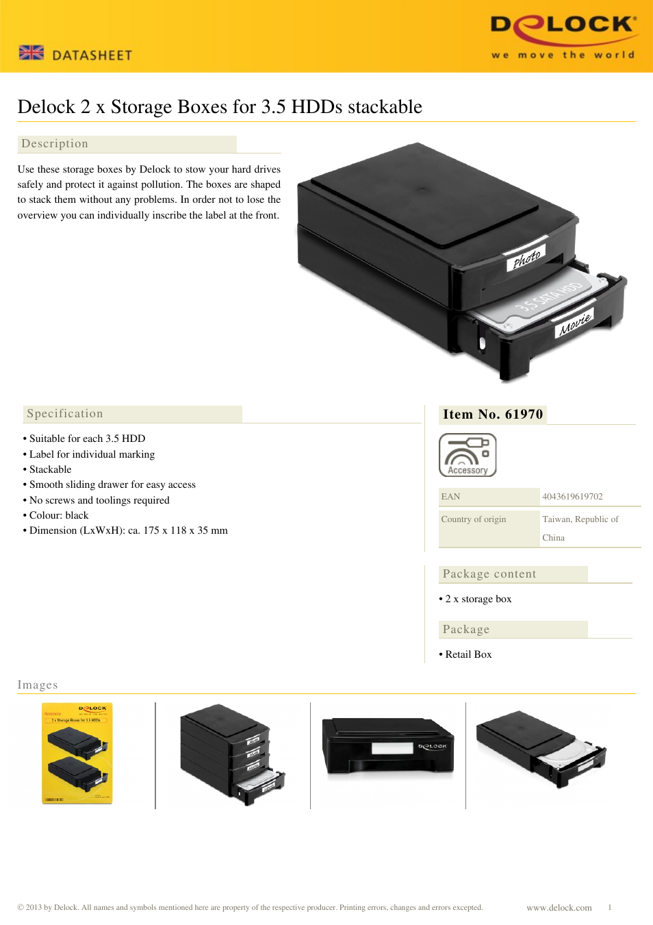 DeLOCK 61970 User Manual | 1 page