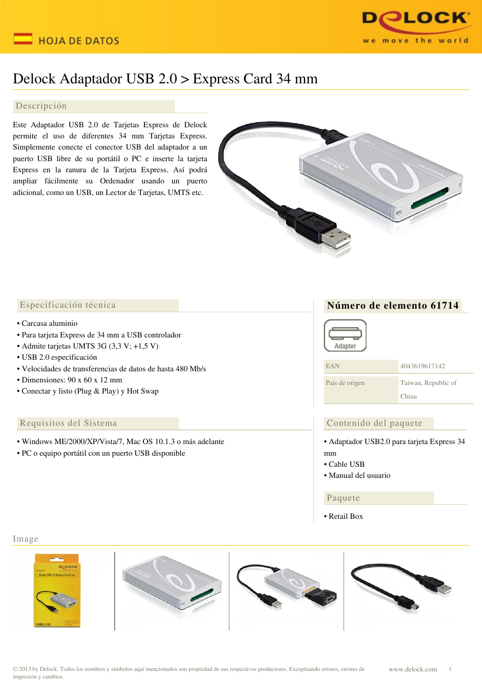 DeLOCK 61714 User Manual | 1 page