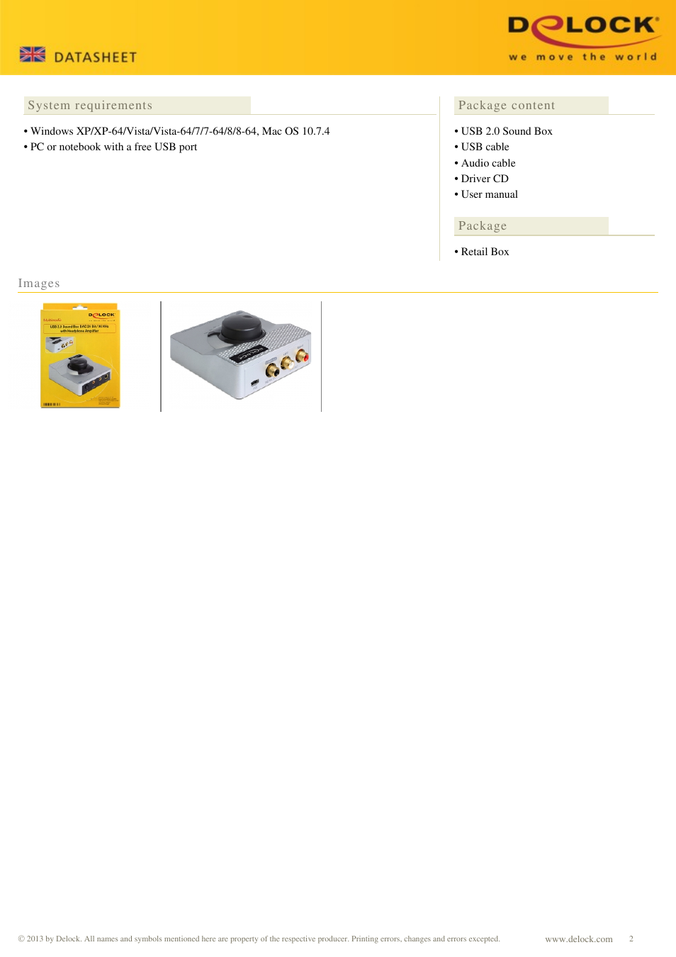 DeLOCK 62439 User Manual | Page 2 / 2