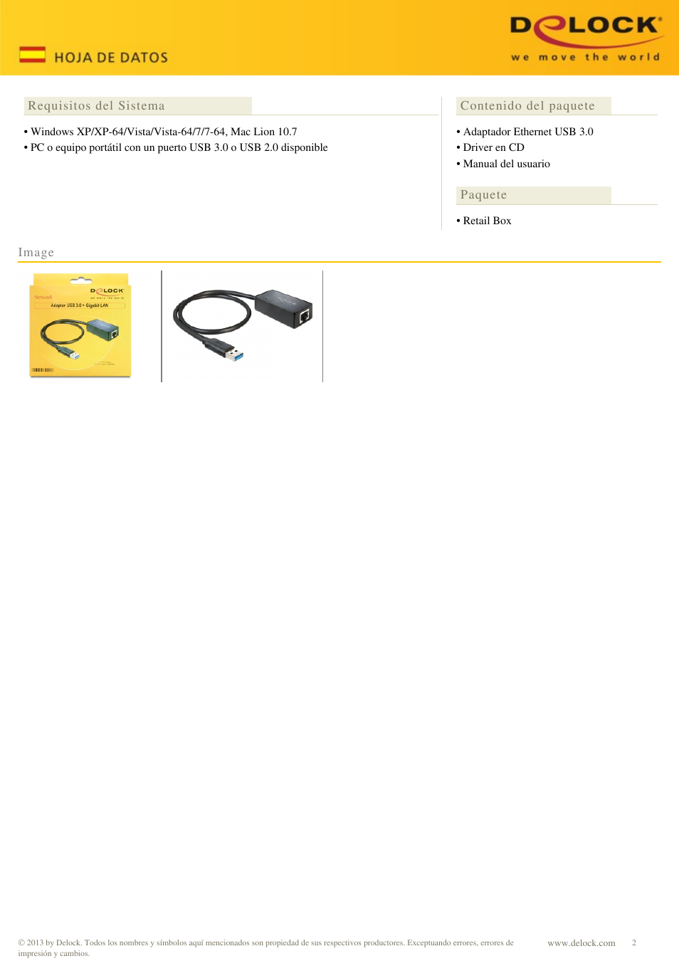 DeLOCK 62121 User Manual | Page 2 / 2