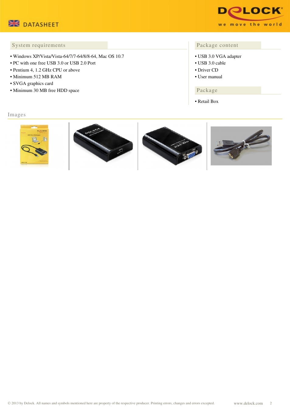 DeLOCK 61955 User Manual | Page 2 / 2