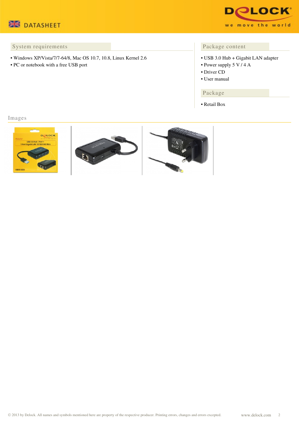 DeLOCK 62440 User Manual | Page 2 / 2