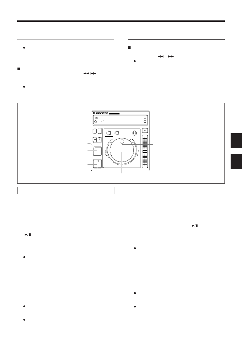 Einstellung des cue-punktes, Predisposizione di un punto di ricerca, 7 verwendung der search-tasten | 7 funzionamento tramite i tasti search, Wo _ c a | Pioneer CDJ-500S User Manual | Page 45 / 86