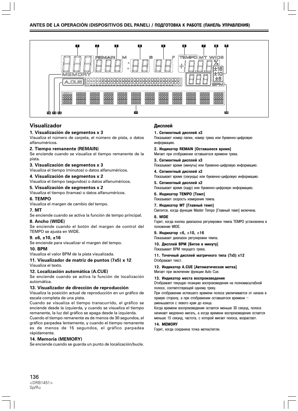 Visualizador | Pioneer CDJ-400 User Manual | Page 136 / 162