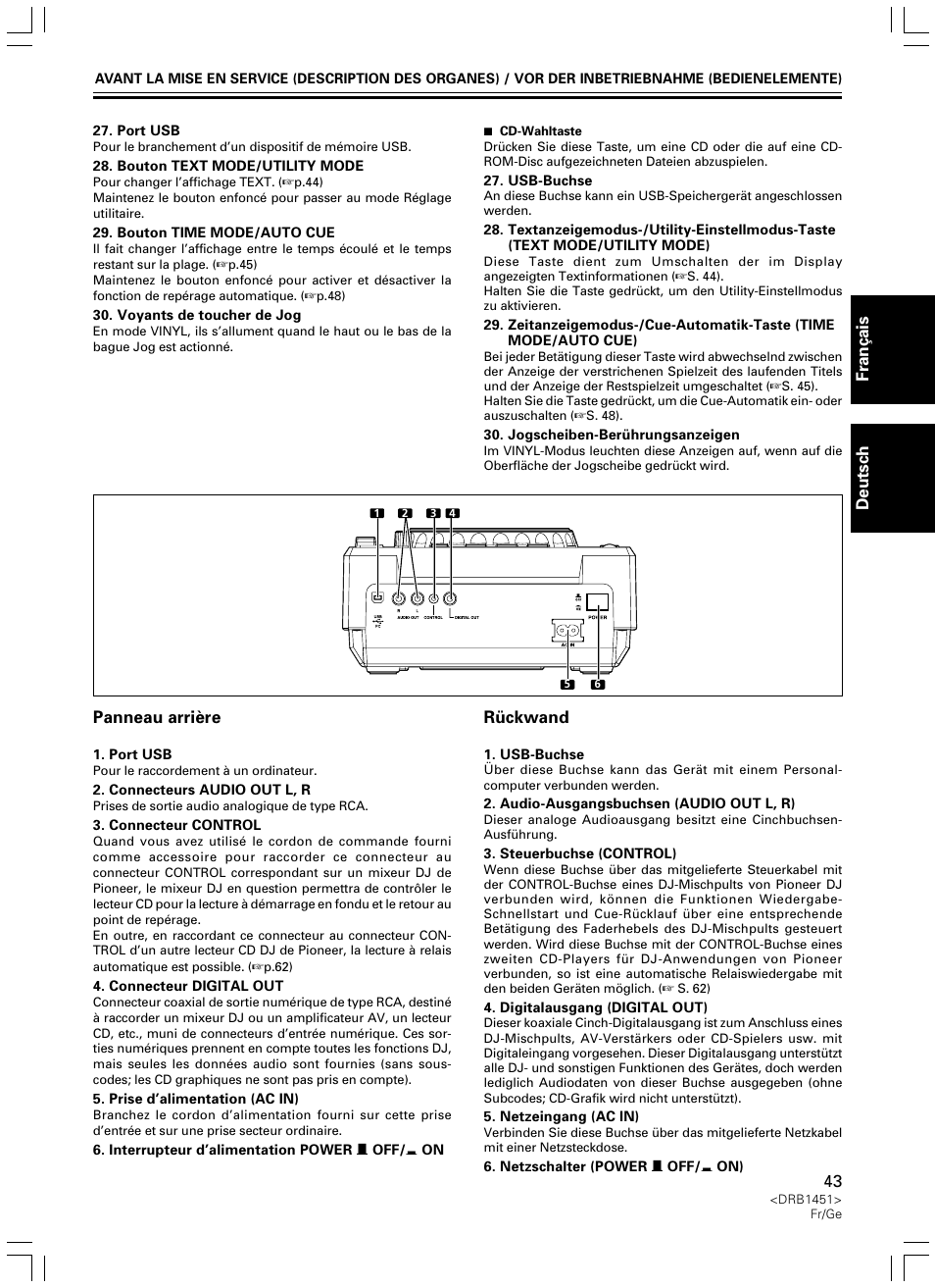 Pioneer CDJ-400 User Manual | Page 43 / 162