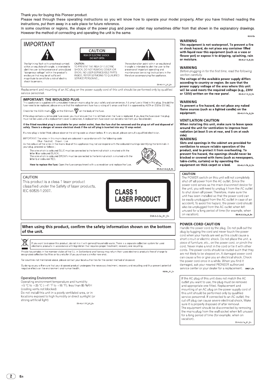 Pioneer CDJ-2000 User Manual | Page 2 / 209
