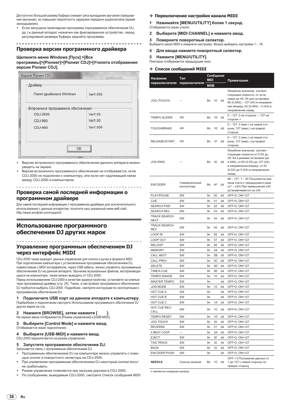 Drb1475-b, Проверка версии программного драйвера | Pioneer CDJ-2000 User Manual | Page 204 / 209