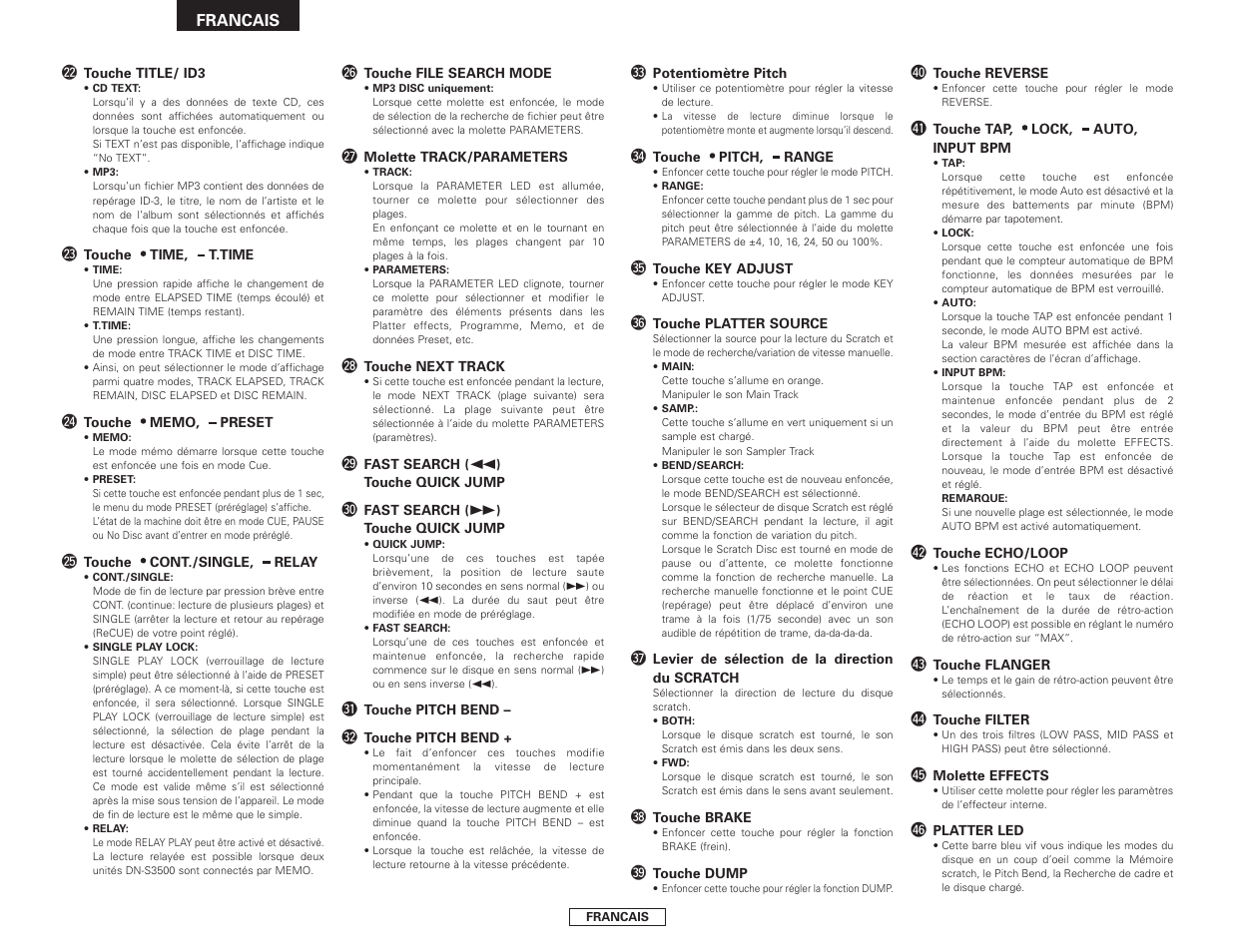 Denon DN-S3500 User Manual | Page 46 / 134