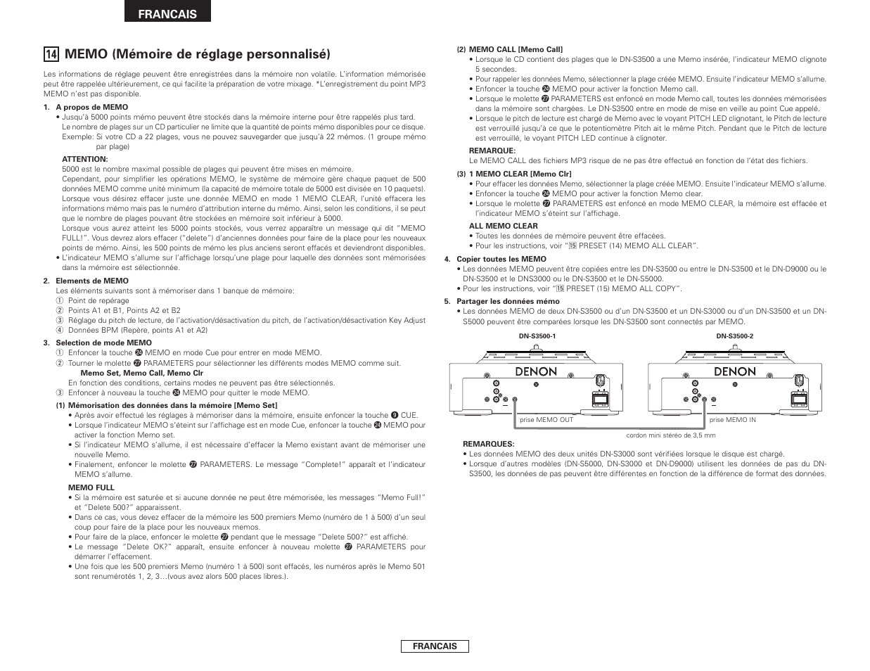 Denon DN-S3500 User Manual | Page 58 / 134