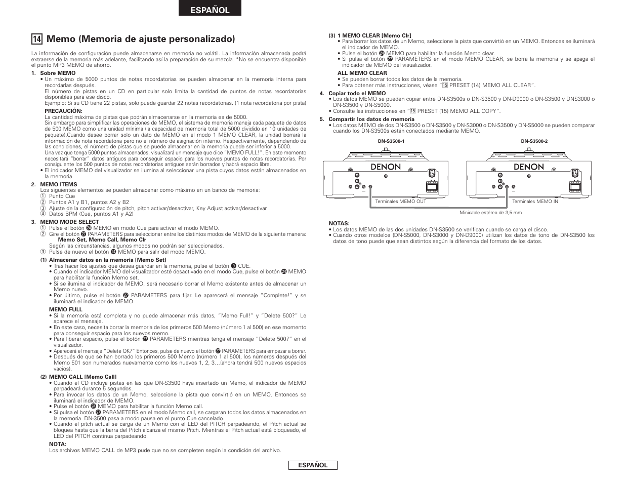 Denon DN-S3500 User Manual | Page 94 / 134