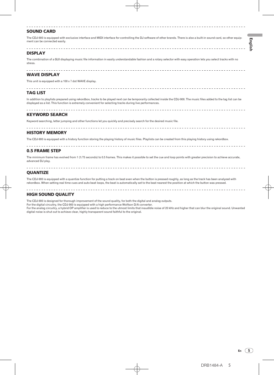 Pioneer CDJ-900 User Manual | Page 5 / 198