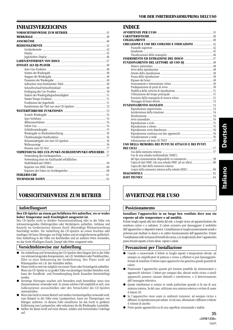 Pioneer CDJ-1000 MK2 User Manual | Page 35 / 96
