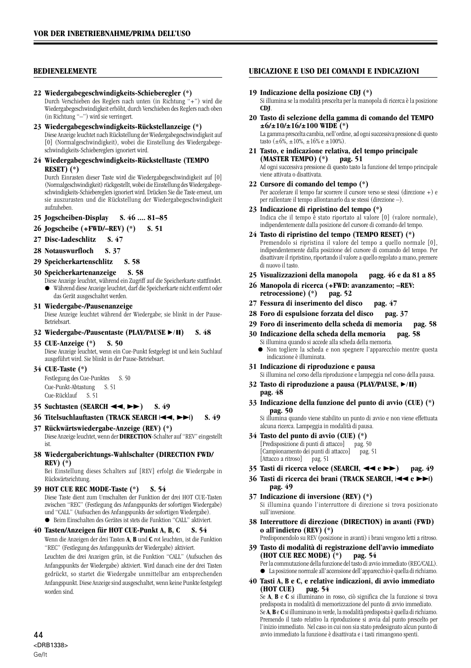 Pioneer CDJ-1000 MK2 User Manual | Page 44 / 96