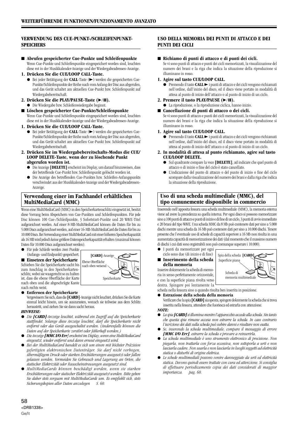 Pioneer CDJ-1000 MK2 User Manual | Page 58 / 96