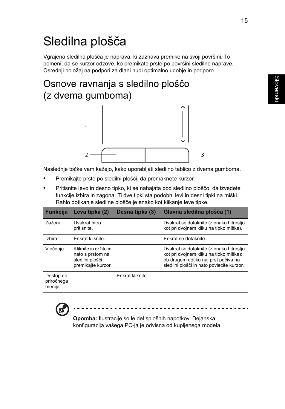 Sledilna plošča | Acer Aspire One AO722 User Manual | Page 1041 / 1810