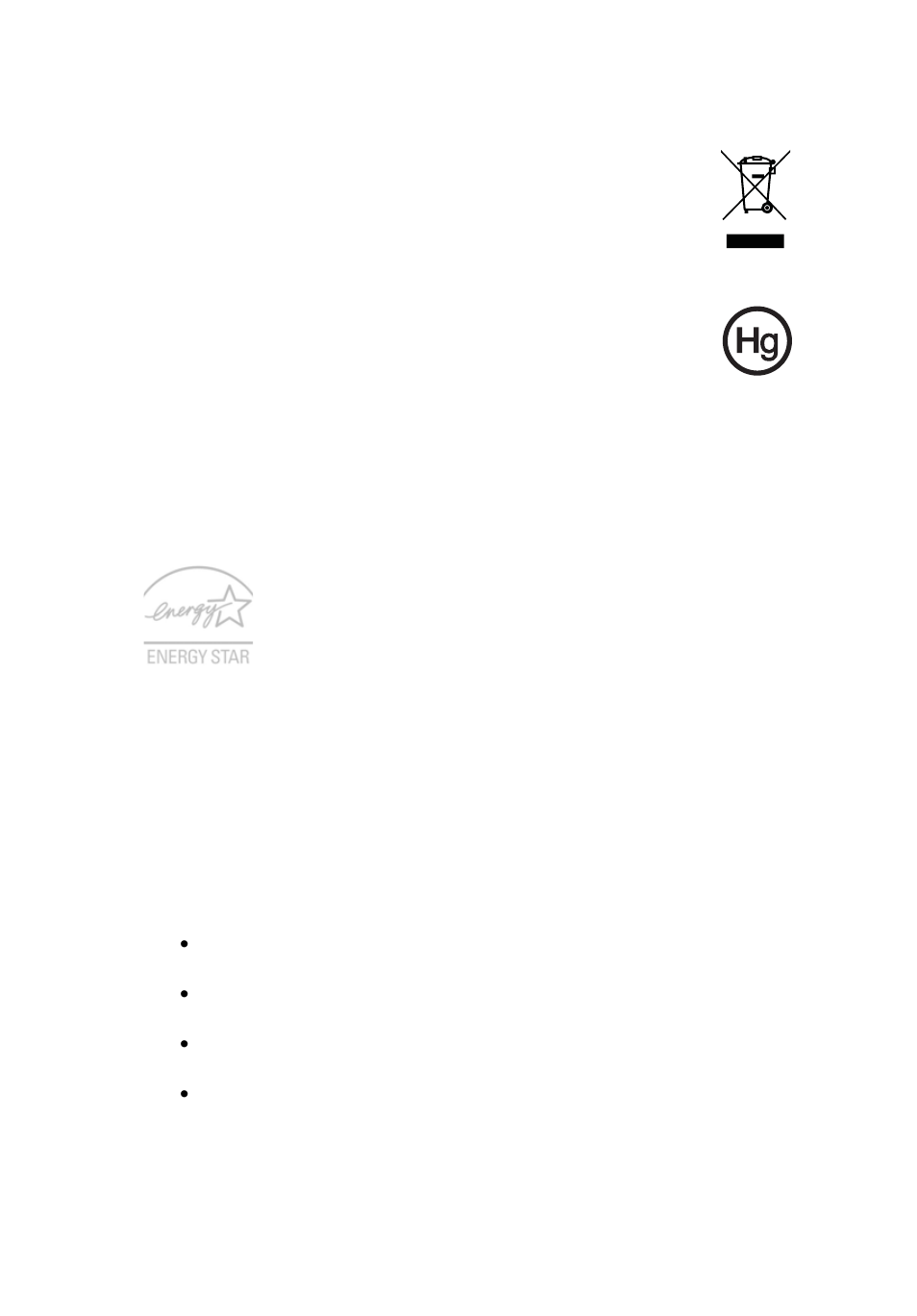 Käitlemisjuhised, Nõuanded elavhõbeda kohta, Energy star | Acer Aspire One AO722 User Manual | Page 1263 / 1810
