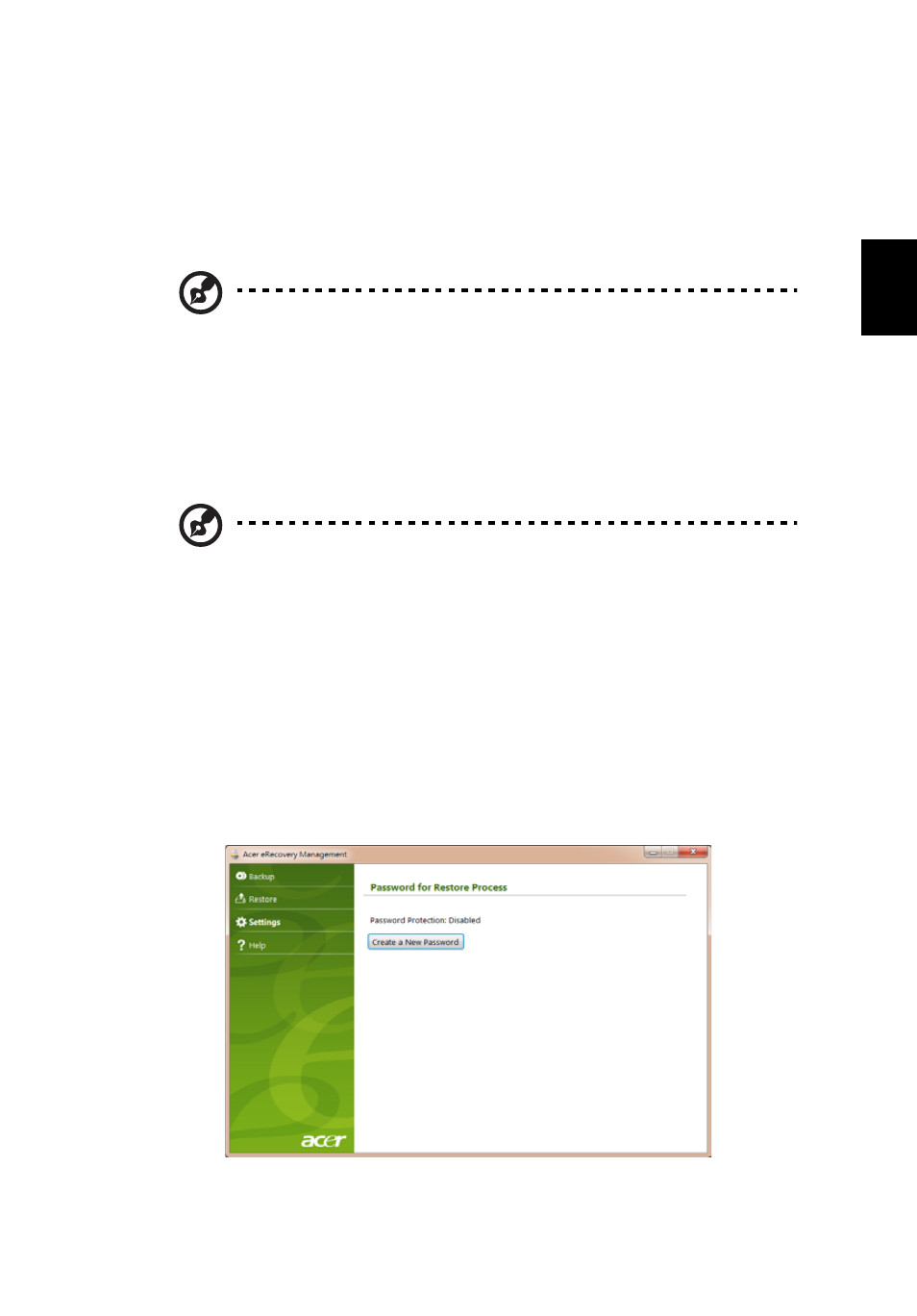 Acer erecovery management | Acer Aspire One AO722 User Manual | Page 1273 / 1810