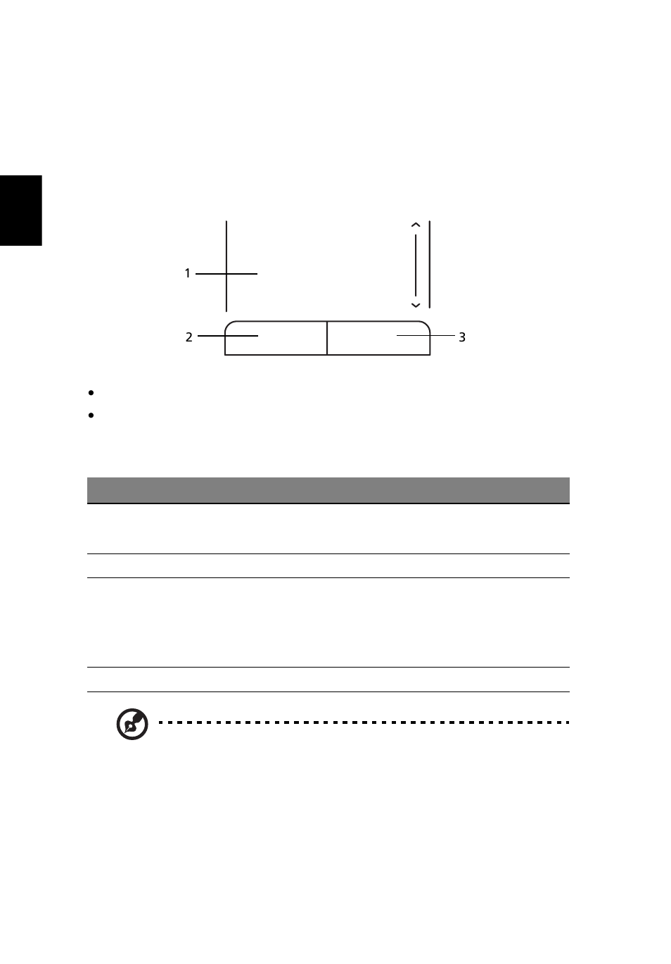 Puuteplaat, Puuteplaadi põhitõed (kahe nupuga) | Acer Aspire One AO722 User Manual | Page 1286 / 1810