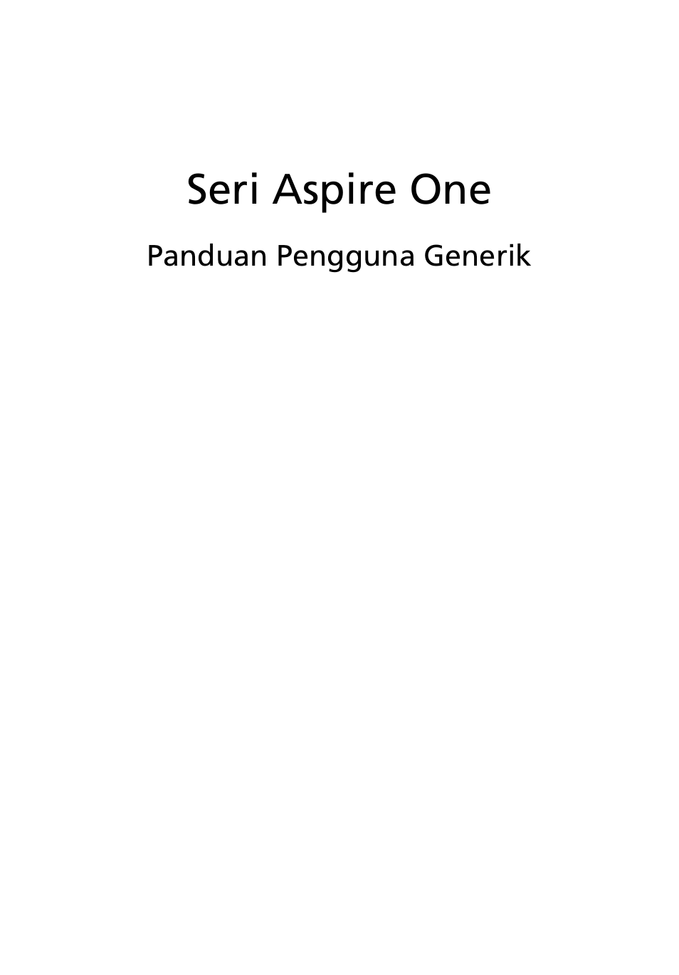 Bahasa indonesia, Seri aspire one | Acer Aspire One AO722 User Manual | Page 1687 / 1810