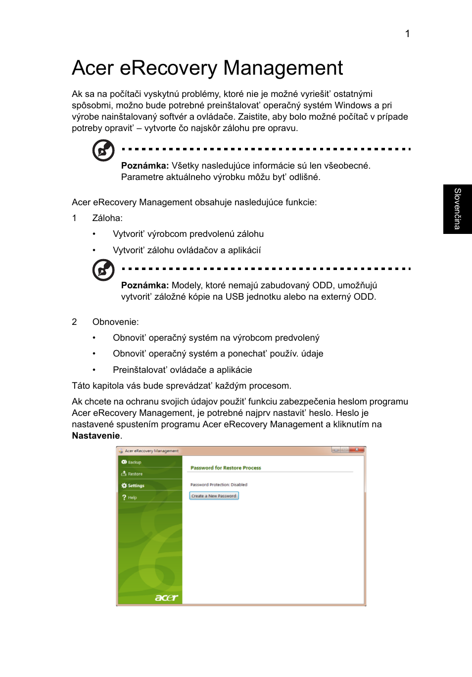 Acer erecovery management | Acer Aspire One AO722 User Manual | Page 967 / 1810