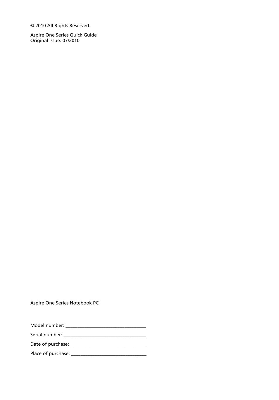 Acer Aspire One AOD255 User Manual | Page 4 / 299