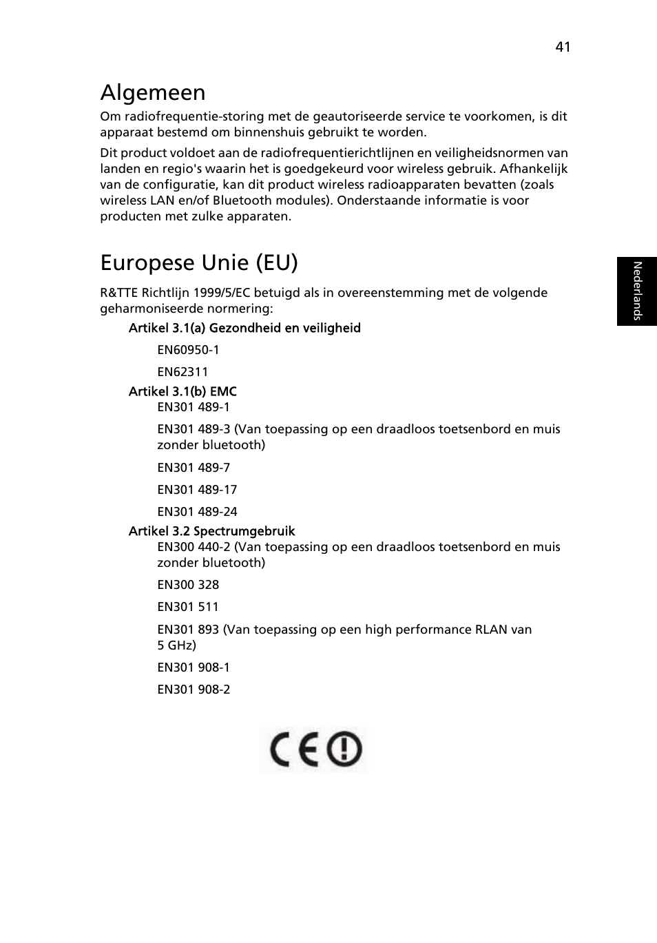 Algemeen, Europese unie (eu) | Acer Aspire One AO522 User Manual | Page 445 / 1810