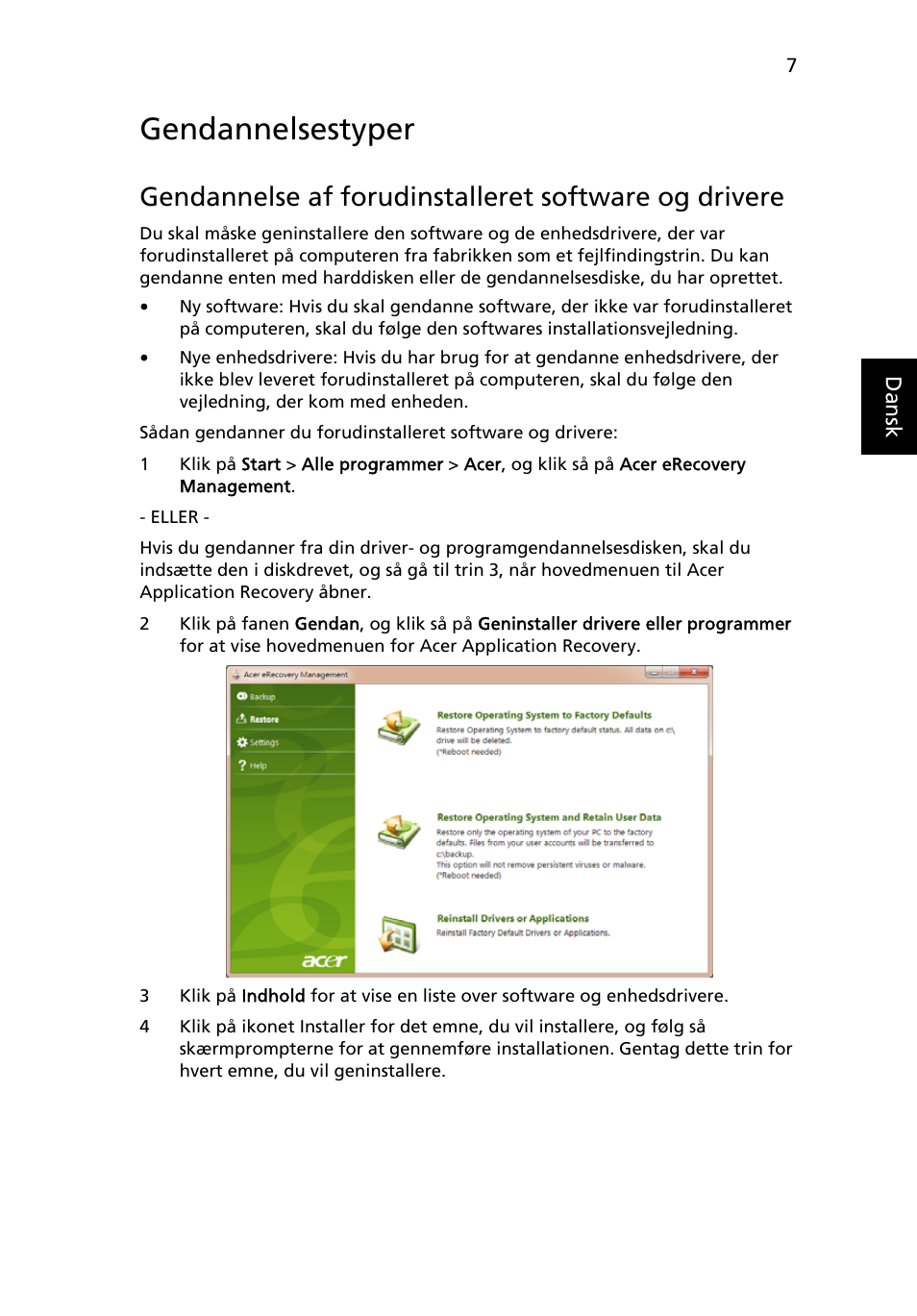 Gendannelsestyper | Acer Aspire One AO522 User Manual | Page 533 / 1810