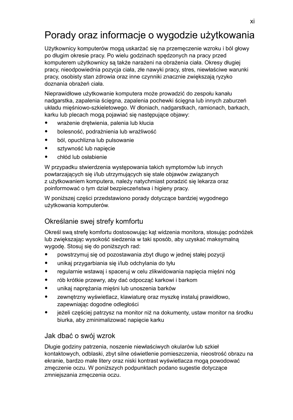 Porady oraz informacje o wygodzie użytkowania | Acer Aspire One AO522 User Manual | Page 769 / 1810