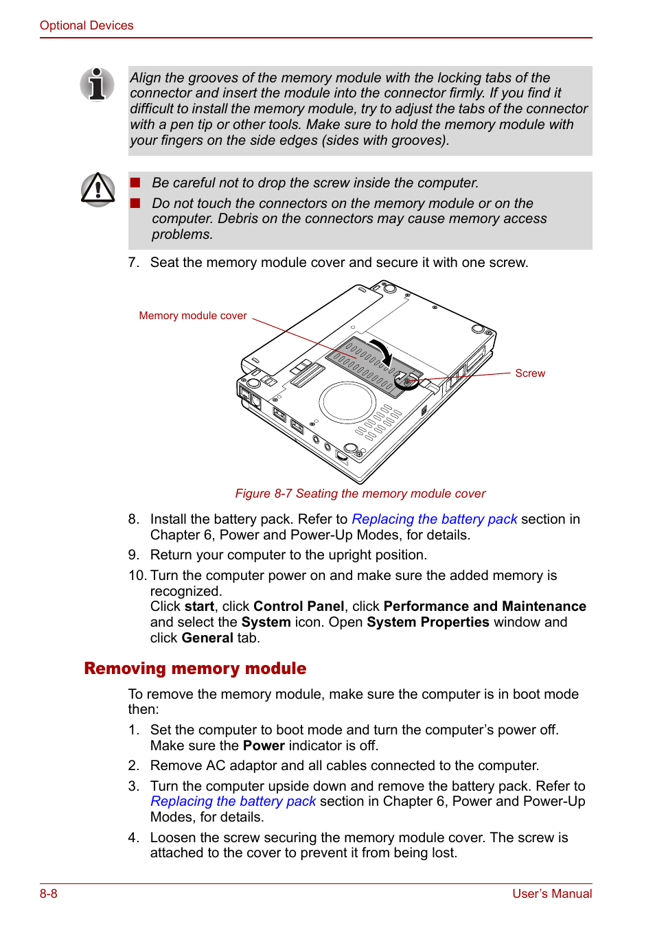 Toshiba Libretto U100 User Manual | Page 156 / 250