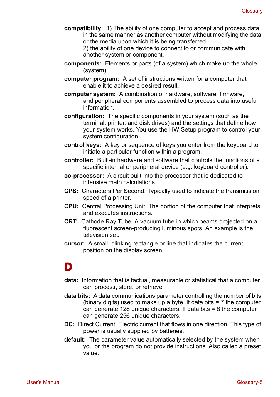 Toshiba Libretto U100 User Manual | Page 237 / 250