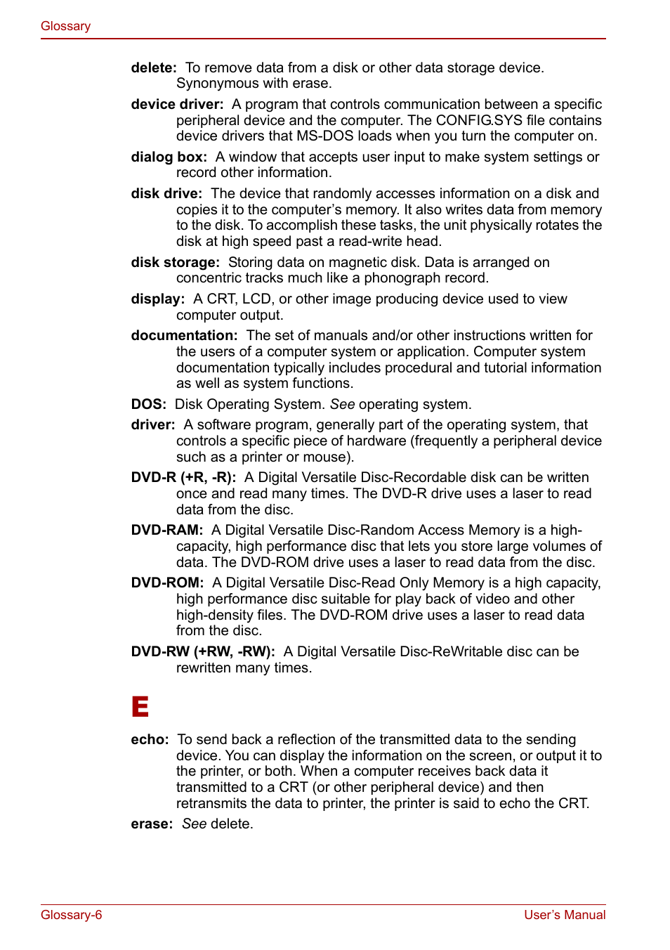 Toshiba Libretto U100 User Manual | Page 238 / 250