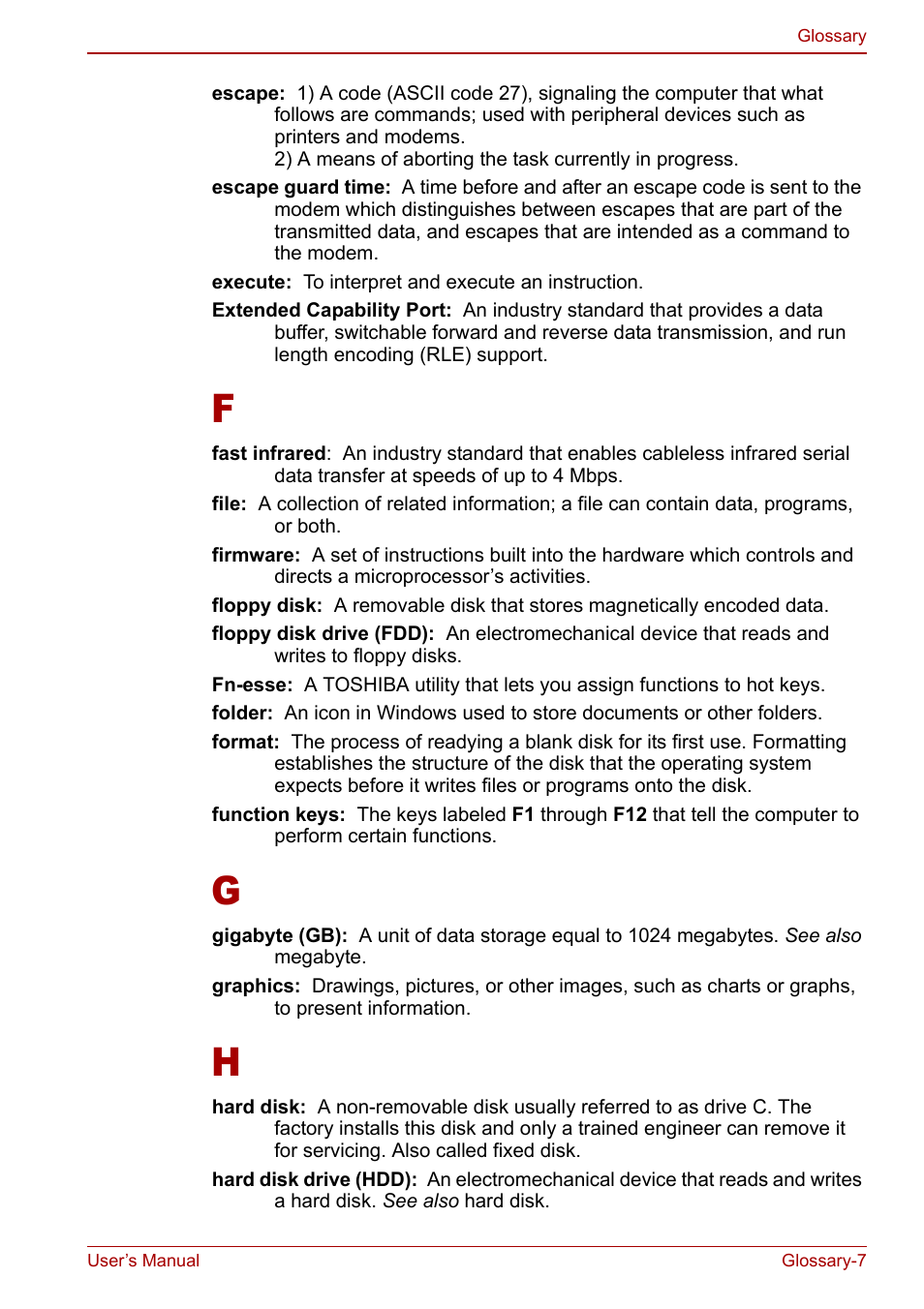 Toshiba Libretto U100 User Manual | Page 239 / 250