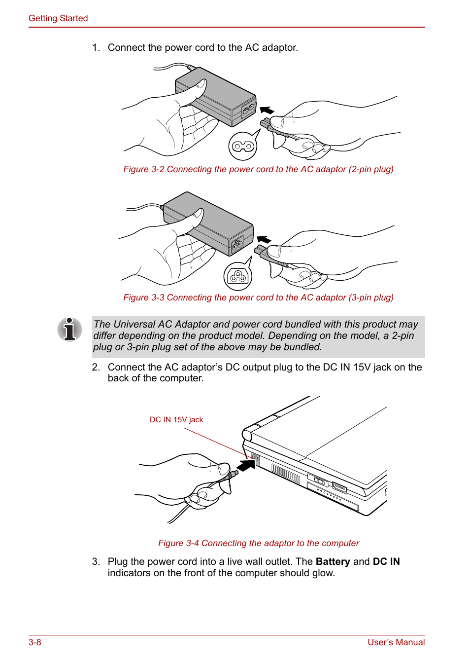 Toshiba Libretto U100 User Manual | Page 58 / 250