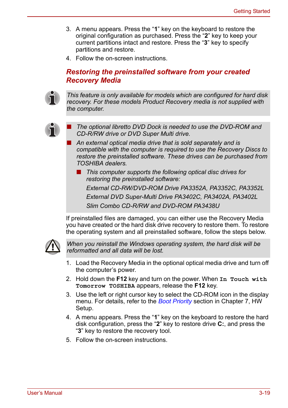 Toshiba Libretto U100 User Manual | Page 69 / 250