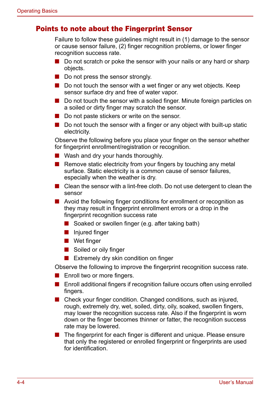 Toshiba Libretto U100 User Manual | Page 74 / 250