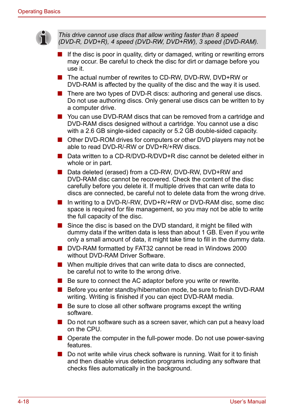 Toshiba Libretto U100 User Manual | Page 88 / 250
