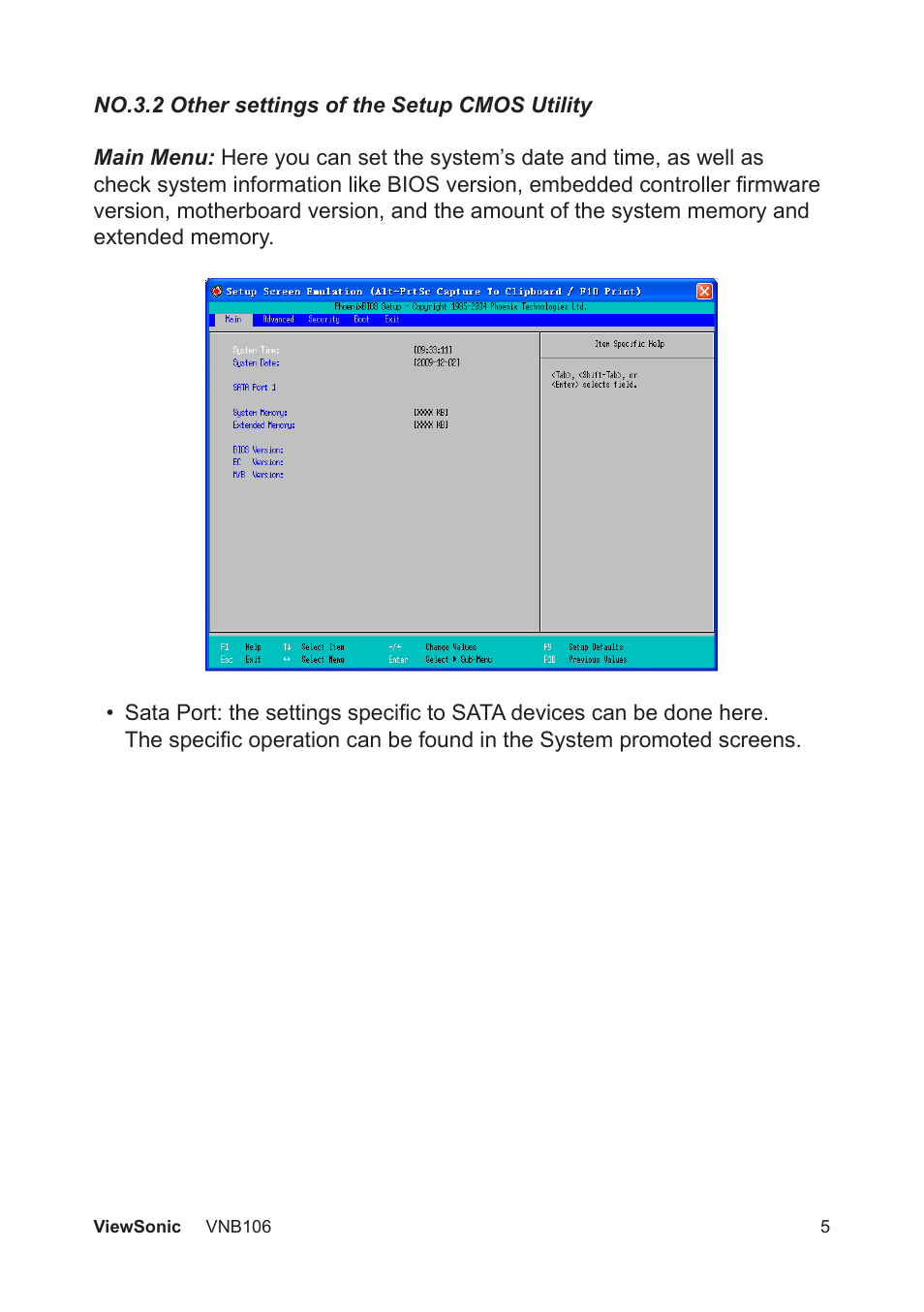 VIEWSONIC VNB106 User Manual | Page 11 / 24