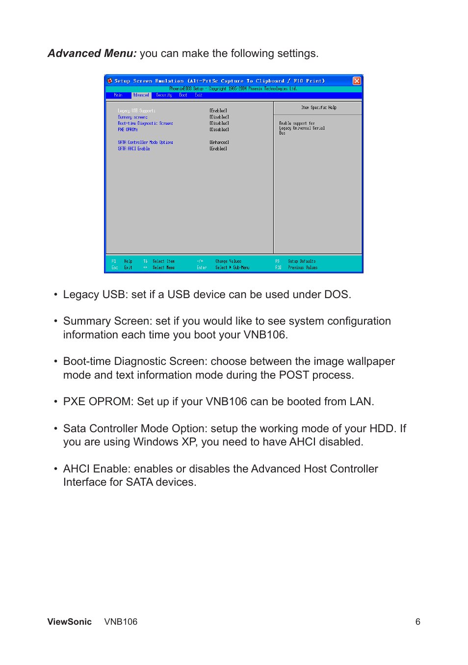 VIEWSONIC VNB106 User Manual | Page 12 / 24