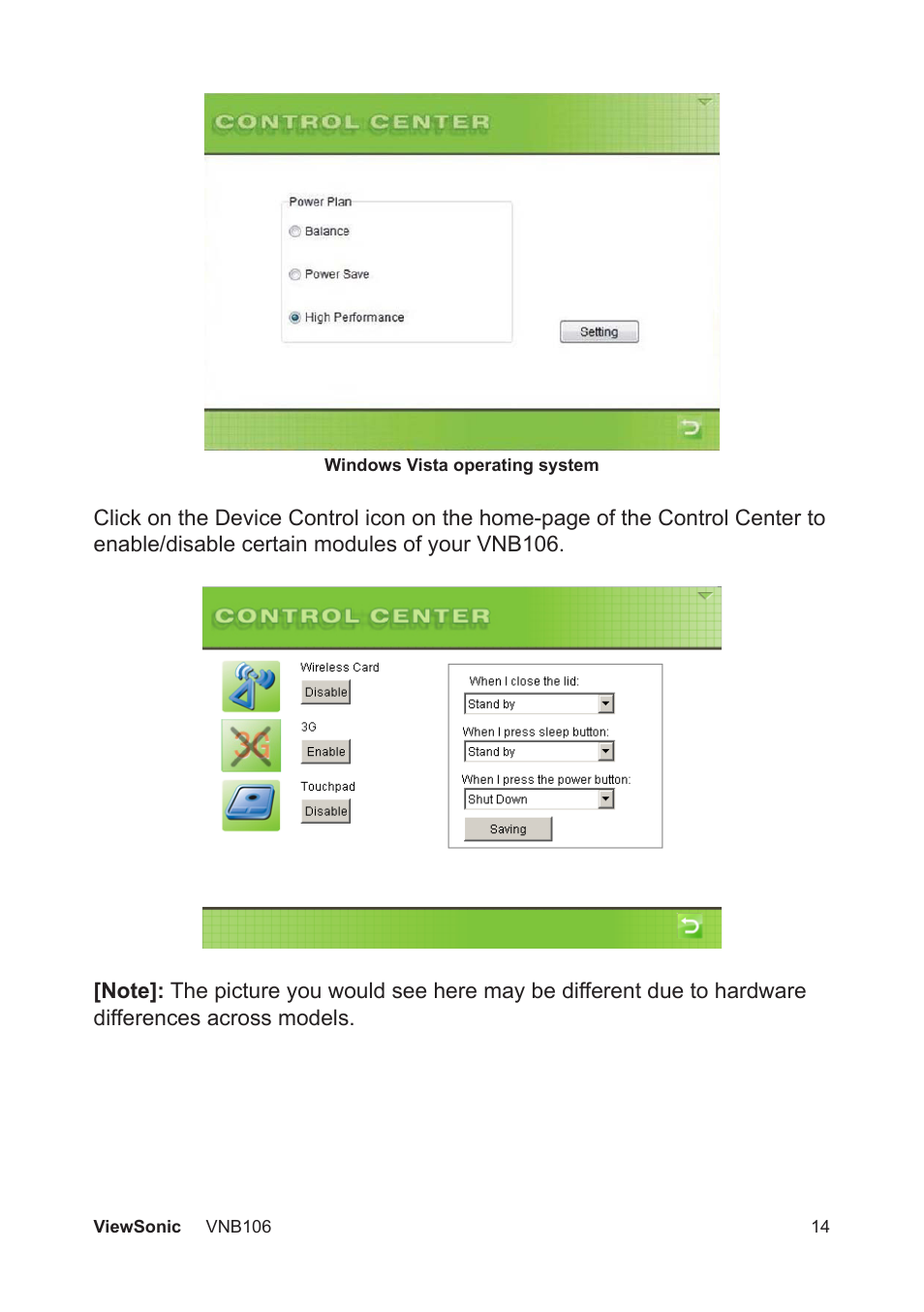 VIEWSONIC VNB106 User Manual | Page 20 / 24