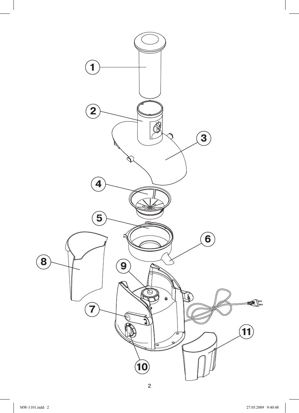 MAXWELL MW-1101 W User Manual | Page 2 / 48