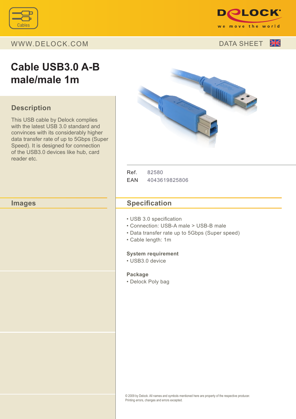 DeLOCK 82580 User Manual | 1 page