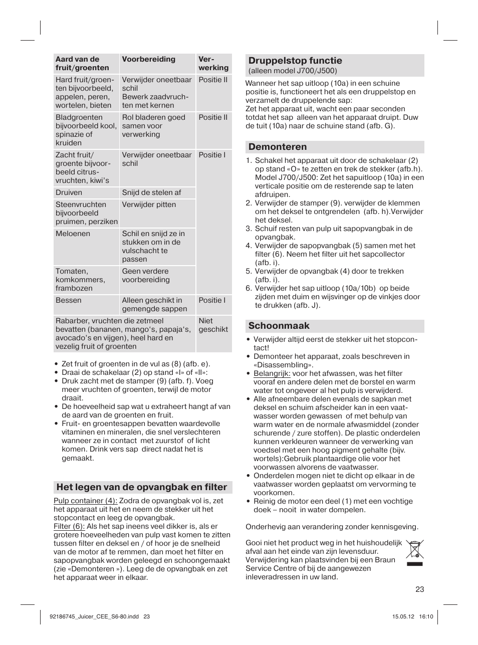Braun Multiquick 3 J300 User Manual | Page 22 / 78