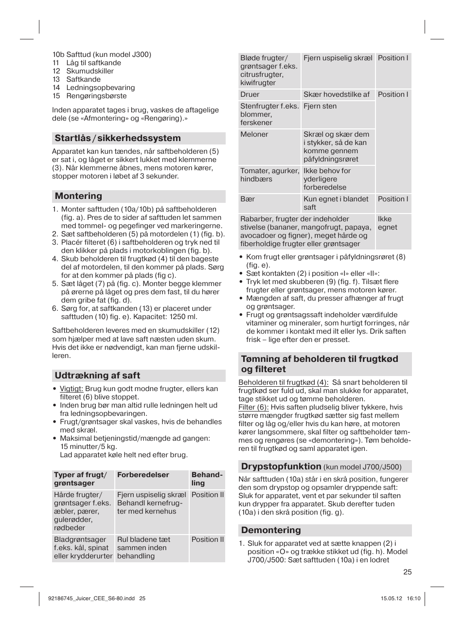 Braun Multiquick 3 J300 User Manual | Page 24 / 78