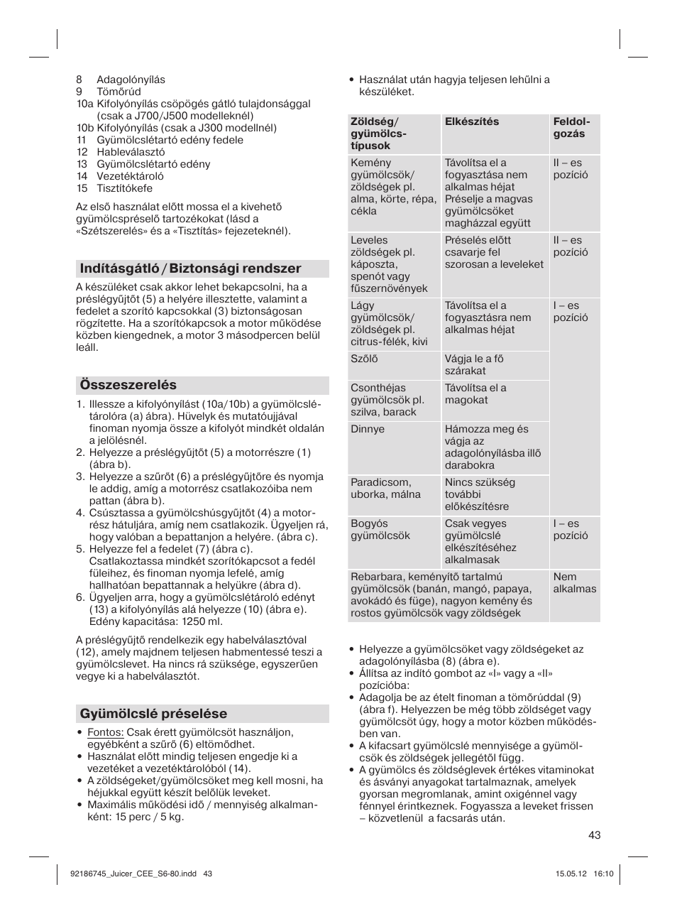 Braun Multiquick 3 J300 User Manual | Page 42 / 78