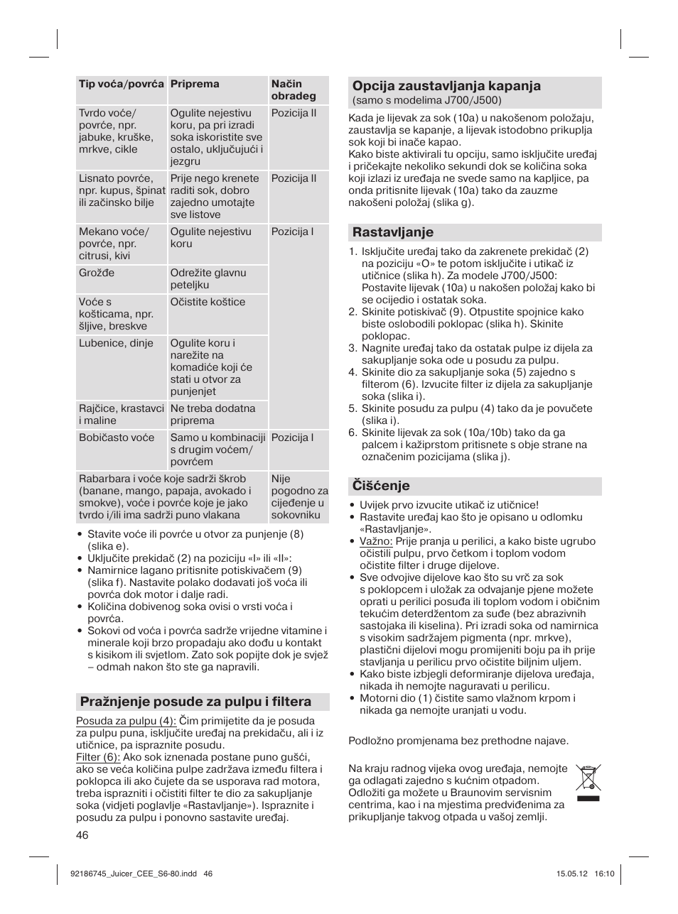 Braun Multiquick 3 J300 User Manual | Page 45 / 78