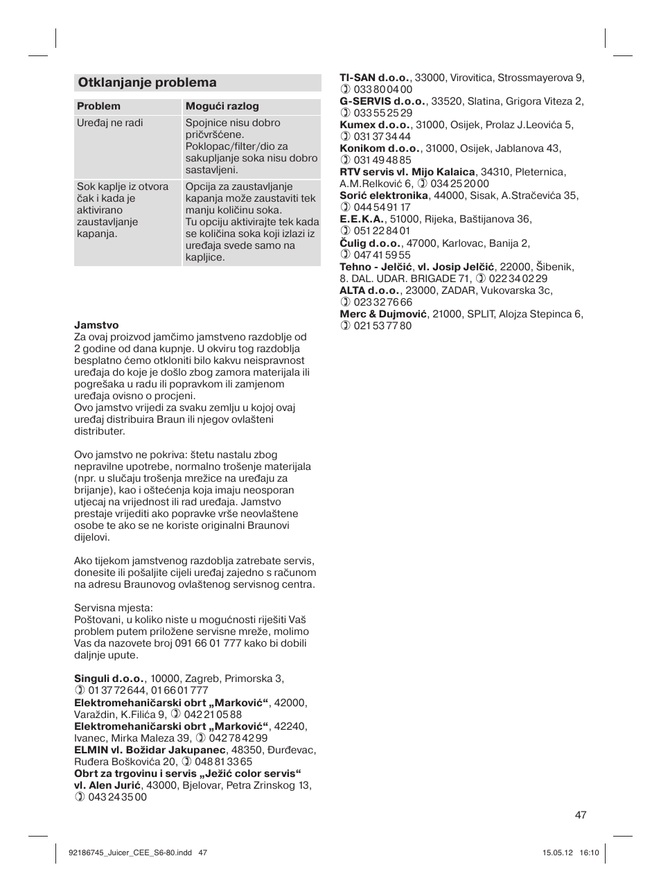 Braun Multiquick 3 J300 User Manual | Page 46 / 78
