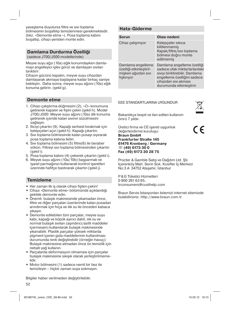 Braun Multiquick 3 J300 User Manual | Page 51 / 78